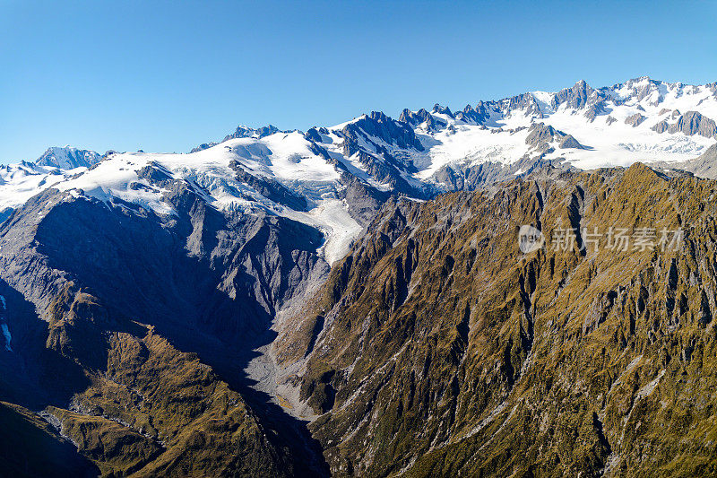 Te Tai o Wawe / Franz Josef Glacier，鸟瞰图